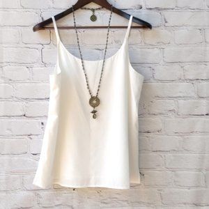 Eileen Fisher Camisole Top Ivory Small NWT